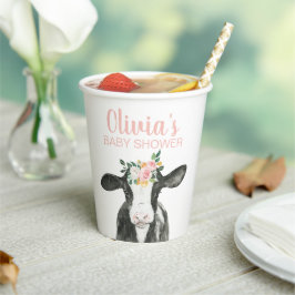 カウピンクフローラギンガム 紙コップ