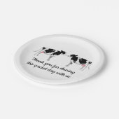 カウファームカウンティ農家結婚記念日 ペーパープレート (アングル)