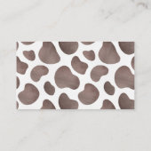 カウファームジェンダーリビールおむつラッフルカード エンクロージャーカード (裏面)