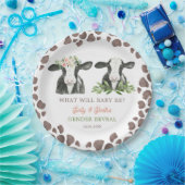 カウファームジェンダーリビール紙プレート ペーパープレート (パーティー)