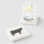 カウファームハウスマーブルストーンコースター ストーンコースター (横)