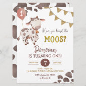 カウファームボーイ赤ちゃんシャワー招待状 招待状 (正面/裏面)