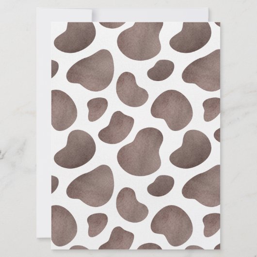 カウファームボーイ赤ちゃんシャワー招待状 招待状 (裏面)