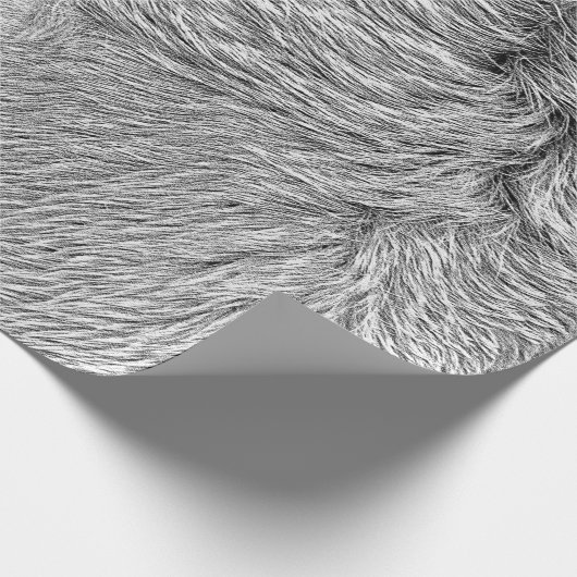 カウファームヴィンテージ白黒カントリー素朴 ラッピングペーパー (角)