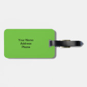 カウファーム動物の写真パーソナライズされた名 ラゲッジタグ (裏面横)