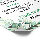 カウファーム最初の誕生日マイルストーン記号 ポスター (角)