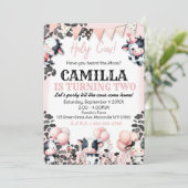 カウファーム誕生日パーティーの招待 招待状 (スタンド正面)