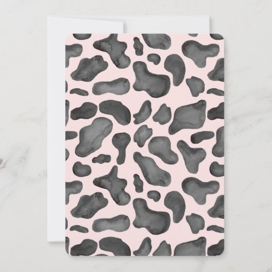 カウファーム誕生日パーティーの招待 招待状 (裏面)