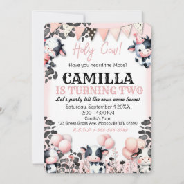 カウファーム誕生日パーティーの招待 招待状