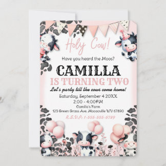 カウファーム誕生日パーティーの招待 招待状