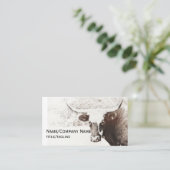 カウフォトアートセピアカスタムトーン両面 名刺 (スタンド正面)