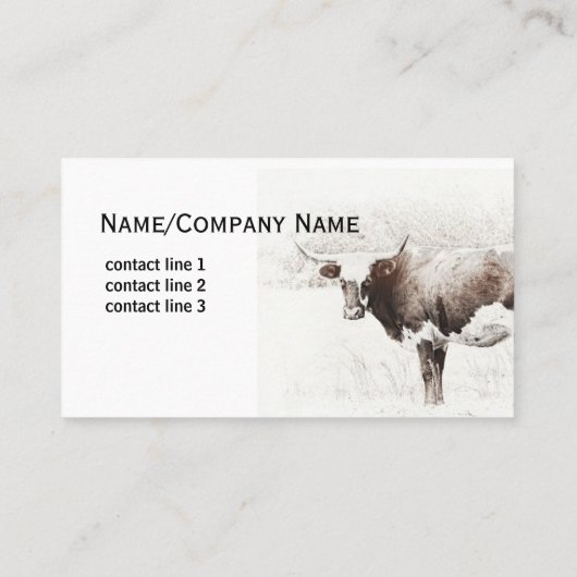 カウフォトアートセピアカスタムトーン両面 名刺 (裏面)