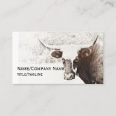 カウフォトアートセピアカスタムトーン両面 名刺 (正面)