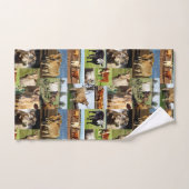 カウフォトコラージュ、 バスタオルセット (ハンドタオル)