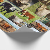 カウフォトコラージュ、 ラッピングペーパー (角)