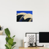 カウフマン中心曲線と影 ポスター (ホームオフィス)