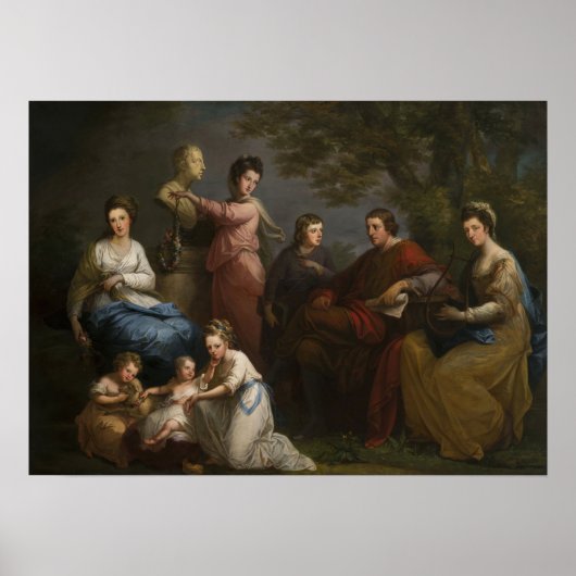 カウフマン – ゴワー伯爵の家族1772 ポスター (正面)