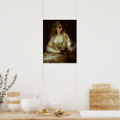 カウフマン – 女性のポートレートとして野菜ヴァージン ポスター (キッチン)