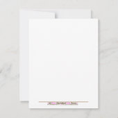 カウフモーァファーム納屋周囲の庭ベビーシャワー4.25 x 5.5 招待状 (裏面)