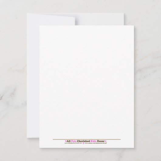 カウフモーァファーム納屋周囲の庭ベビーシャワー4.25 x 5.5 招待状 (裏面)