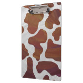 カウブラウンとホワイトプリント クリップボード (左)