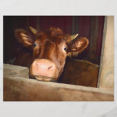 カウブラウン素朴カントリーバーンファおもしろいーム (正面)