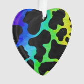 カウブラックアンドレインボープリント オーナメント (正面)