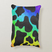 カウブラックアンドレインボー物 アクセントクッション (裏面(縦))