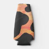 カウブラック&オレンジプリント ボトルクーラー (正面)