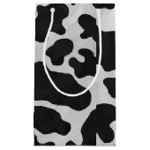 カウブラック&ホワイトプリント スモールペーパーバッグ (正面)