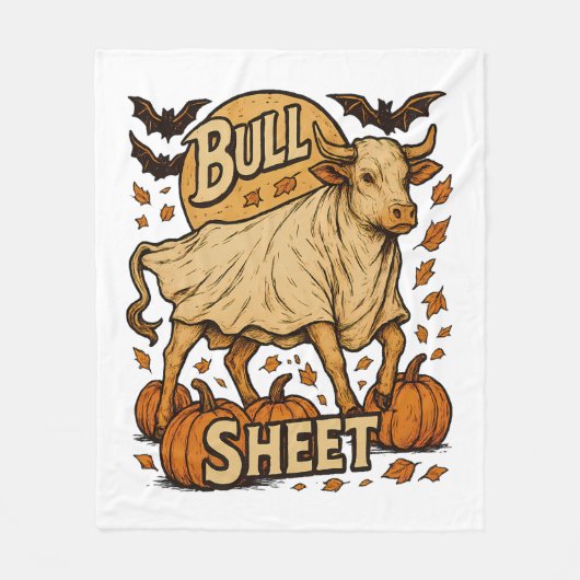 カウブルシートハロウィーン フリースブランケット (正面)