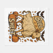 カウブルシートハロウィーン フリースブランケット (正面(横))