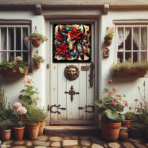 カウブルスカル羽毛ポインセティアス南西