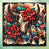 カウブルスカル羽毛ポインセティアス南西 ウィンドウサイン (シート3)