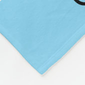 カウブルー水玉模様パーソナライズされたボーイ フリースブランケット (角)