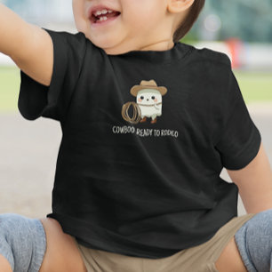 カウブー レディ トゥ ロデオ - かわいいカウボーイの幽霊 ベビーTシャツ
