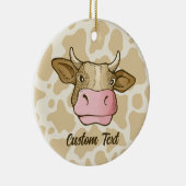 カウヘッドセラミックオーナメント セラミックオーナメント (右)