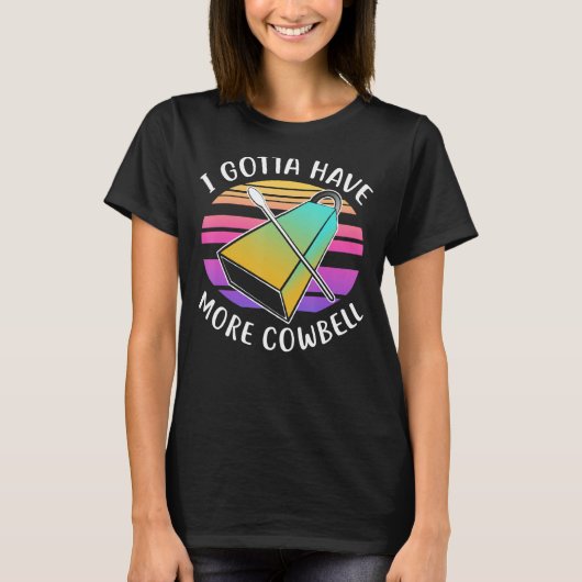 カウベルおもしろいトップより牛のユーモアおもしろいの追加 Tシャツ (正面)