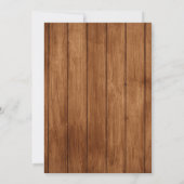 カウボパーソナライズされたイの2回目の誕生日 招待状 (裏面)