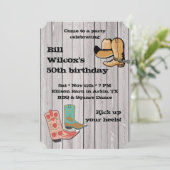 カウボファンシーーイブーツパーティの招待状 招待状 (スタンド正面)