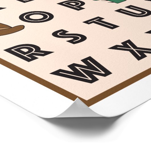 カウボーアルファベットポスター ポスター (角)