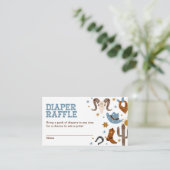 カウボーイおむつくじロデオ ベビーシャワー エンクロージャーカード (スタンド正面)