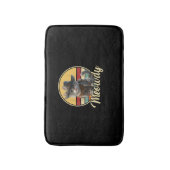 カウボーイおもしろいキャットマッシュアップニャーハウディキットン愛好家M バスマット (正面縦)