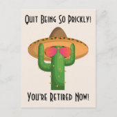 カウボーイおもしろいサボスウェスタンテーマ退職 ポストカード (正面)