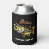 カウボーイおもしろいハットで釣る 缶クーラー (缶正面)