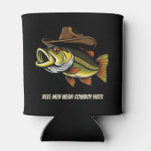 カウボーイおもしろいハットで釣る 缶クーラー (裏面)