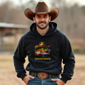 カウボーイおもしろいハットを着た父親の日魚 Tシャツ