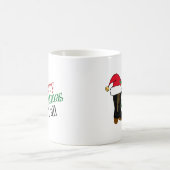 カウボーイおもしろいメリークリスマスY'allテキサス州ユーモア コーヒーマグカップ (中央)