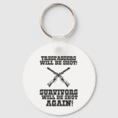 カウボーイおもしろい素晴らしーズ引用文 キーホルダー (正面)