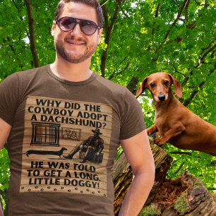 カウボーイおもしろい&ダシュント・ユーモア誇張されたジョーク Tシャツ